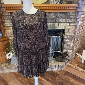 Leopard Print Ruffle Dress